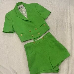 Zara shorts and matching jacket